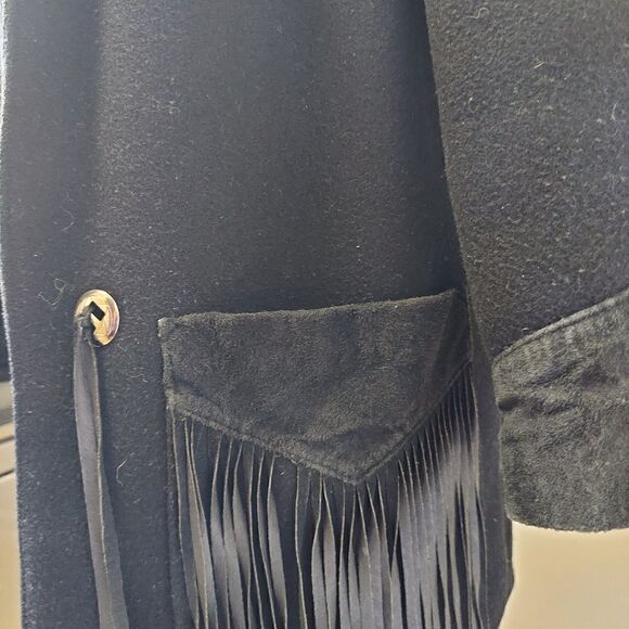 Alan Michael USA suede & leather fringe jacket - Picture 5 of 8